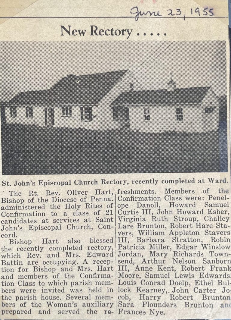 New Rectory, June 23, 1955