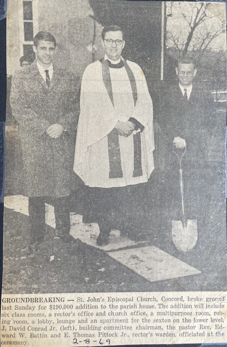 Groundbreaking for office building expansion - February 1969